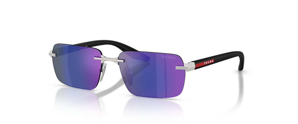 Prada Linea Rossa PS C52S Silver Sunglasses
