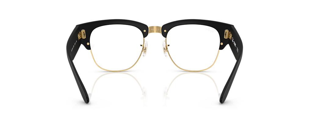 Ray-Ban RB7316V Mega Clubmaster Optics Liteforce Sand Black On Gold Frames