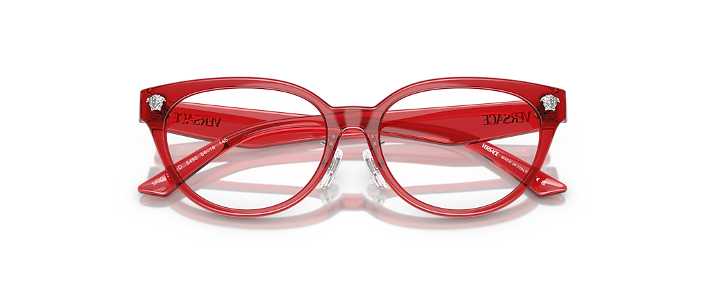 Versace VE3370D Red Transparent Frames