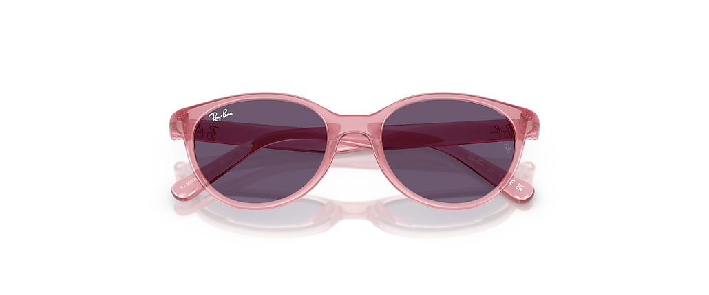Ray-Ban RB9080S Kids Bio-Based Transparent Pink Sunglasses