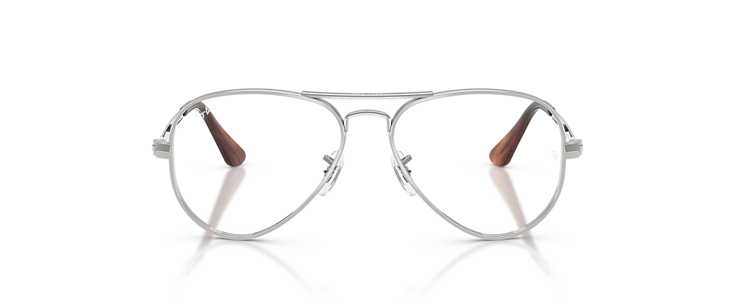 Ray-Ban RB3925V Aviator Max Optics Silver Frames