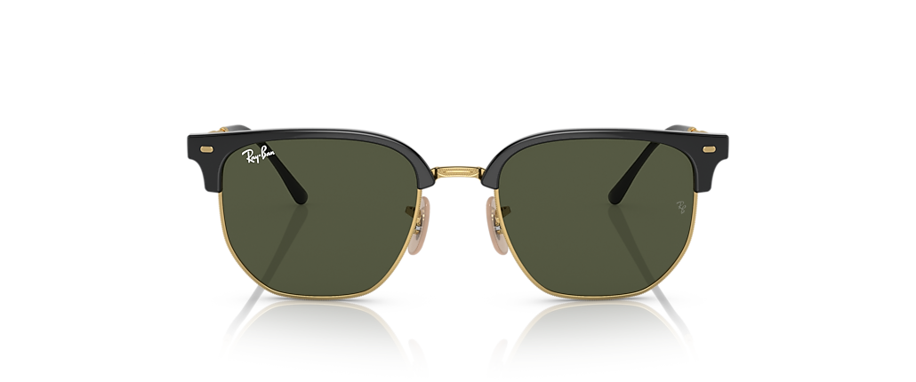 Ray-Ban RB4416 New Clubmaster Black On Gold Sunglasses