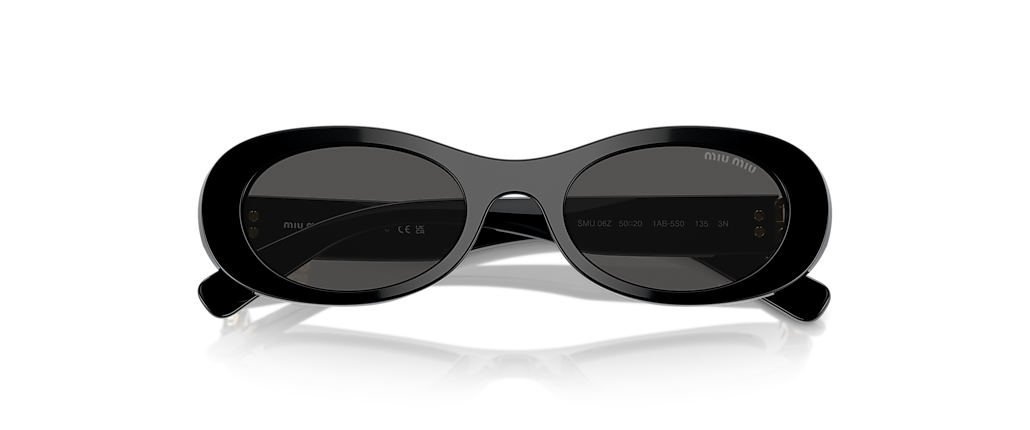 Miu Miu MU 06ZS Black Sunglasses