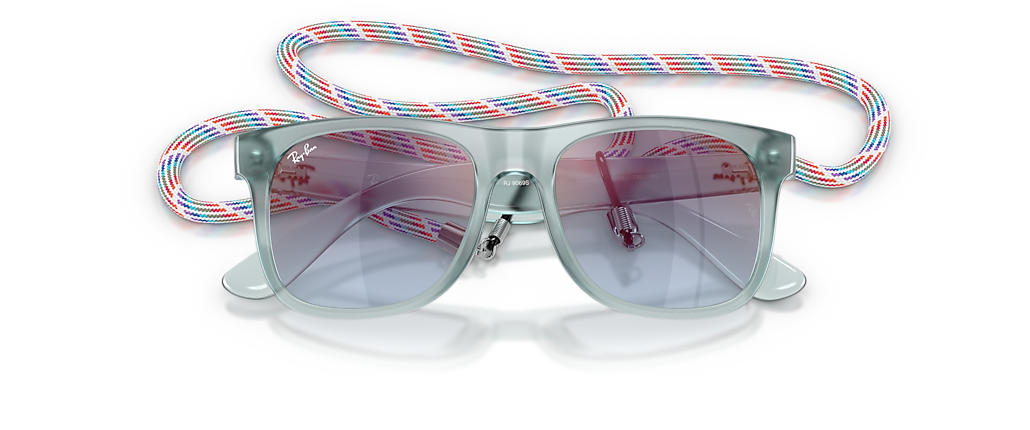 Ray-Ban RB9069S Justin Kids Summer Capsule Transparent Blue Sunglasses