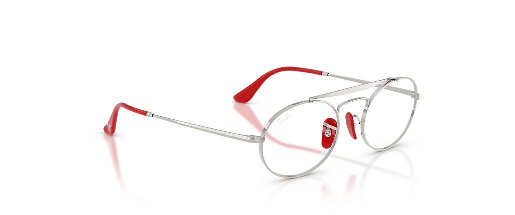 Ray-Ban RB3775VM Optics Scuderia Ferrari Collection Silver Frames