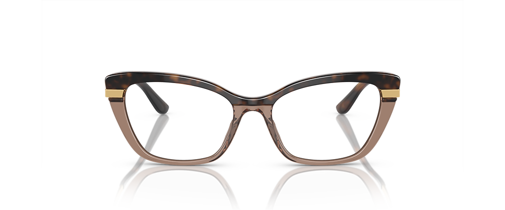 Dolce&Gabbana DG3325 Havana On Transparent Brown Frames