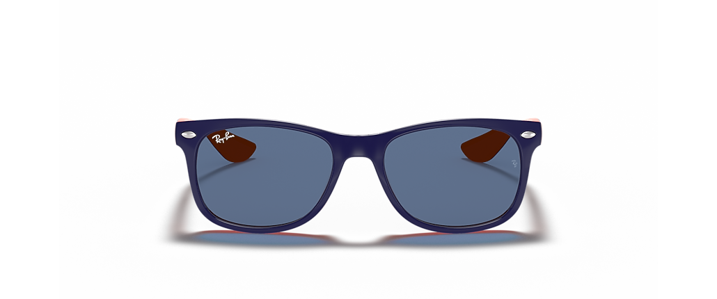 Ray-Ban RB9052S New Wayfarer Kids Blue On Orange Sunglasses
