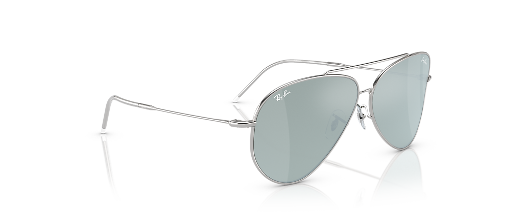 Ray-Ban RBR0101S Lenny Kravitz X Aviator Reverse Silver Sunglasses