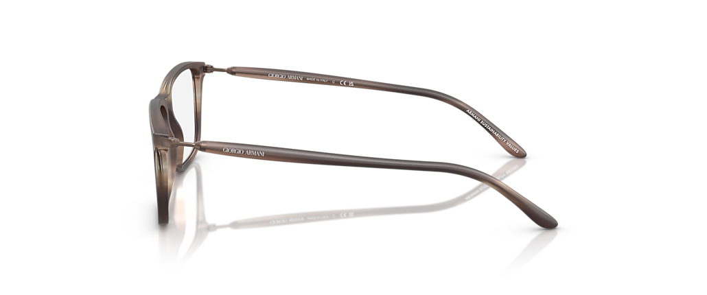 Giorgio Armani AR7261F Matt Stripped Brown Frames