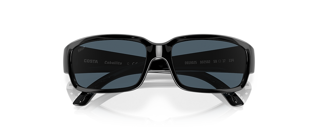 Costa 6S9025 Caballito Shiny Black Sunglasses
