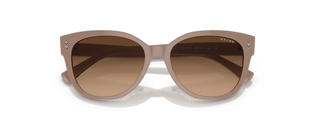 Ralph RA5305U Shiny Solid Beige Sunglasses