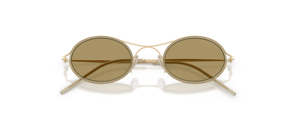 Giorgio Armani AR6187 Matte Pale Gold Sunglasses
