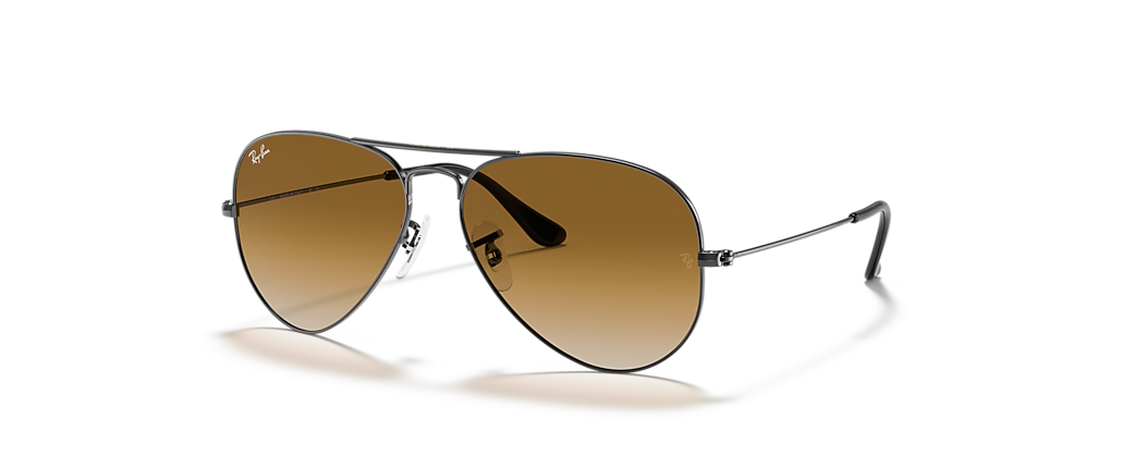 Ray-Ban RB3025 Aviator Gradient Gunmetal Sunglasses