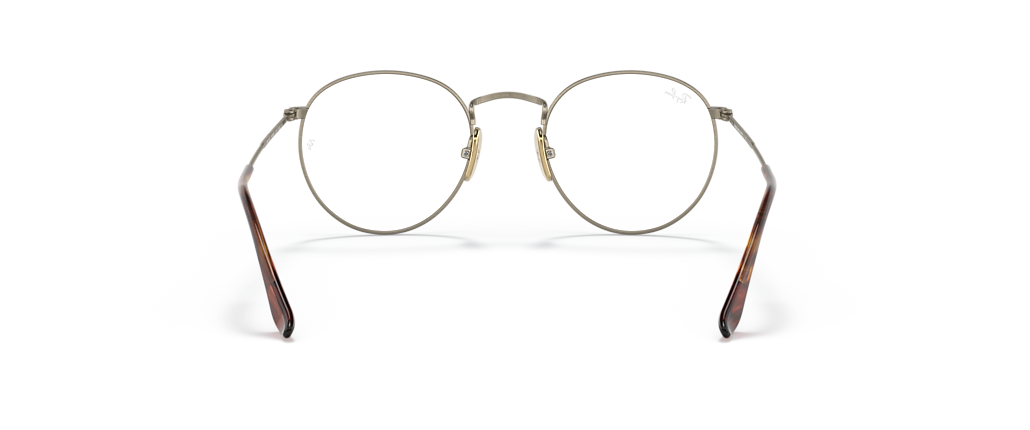 Ray-Ban RB8247V Round Titanium Optics Antique Gold Frames