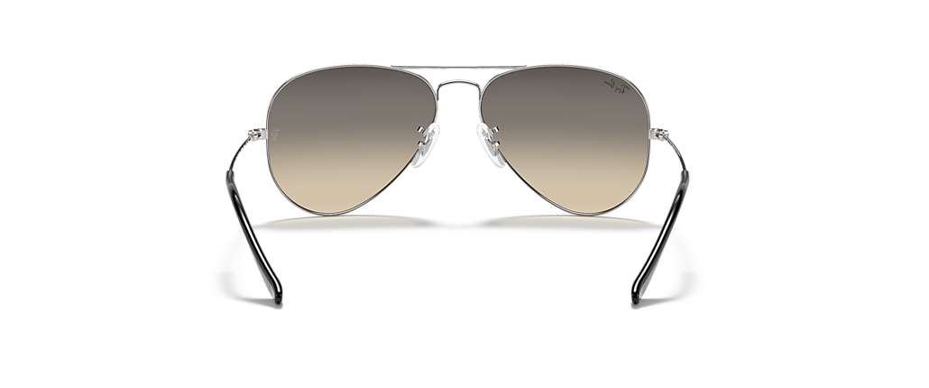 Ray-Ban RB3025 Aviator Gradient Silver Sunglasses