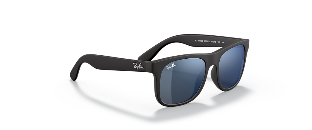 Ray-Ban RB9069S Justin Kids Rubber Black Sunglasses