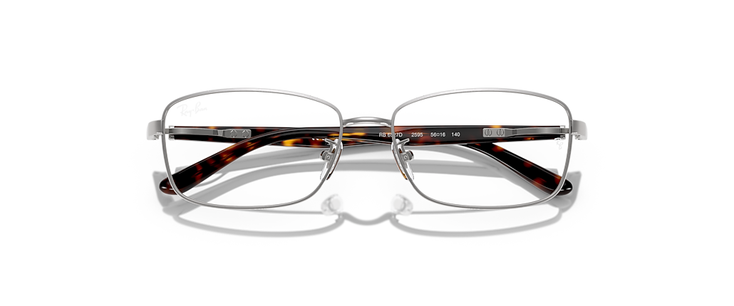Ray-Ban RB6527D Optics Brushed Silver Frames