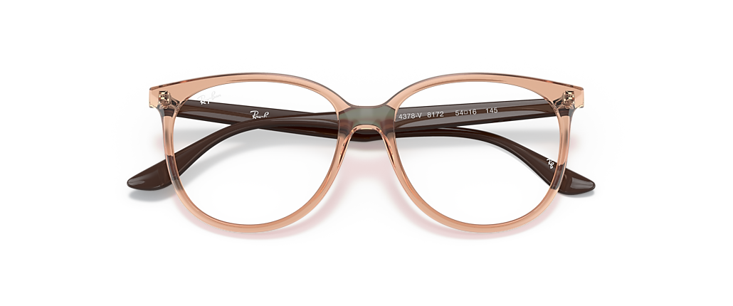 Ray-Ban RB4378V Optics Transparent Brown Frames