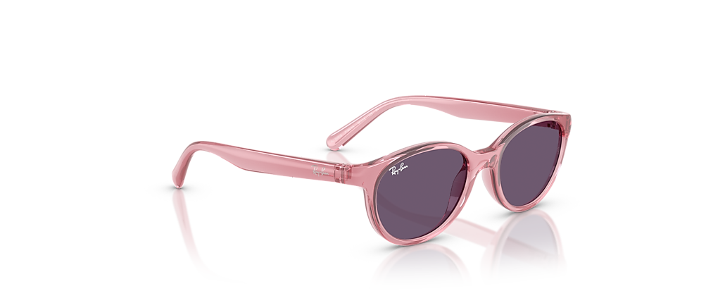 Ray-Ban RB9080S Kids Bio-Based Transparent Pink Sunglasses