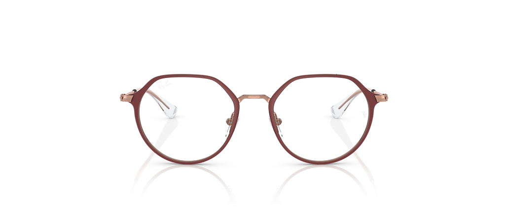 Ray-Ban RB1058 Jack Optics Kids Bordeaux On Rose Gold Frames