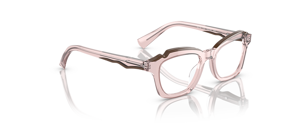 Alain Mikli A03166 Transparent Pink/Brown Frames