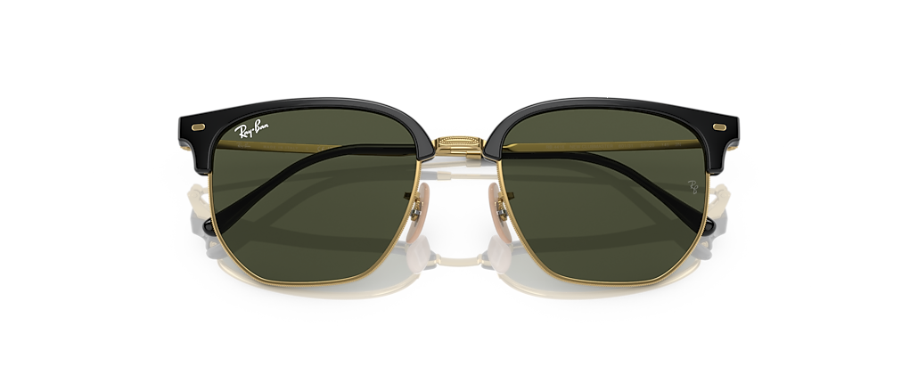 Ray-Ban RB4416 New Clubmaster Black On Gold Sunglasses