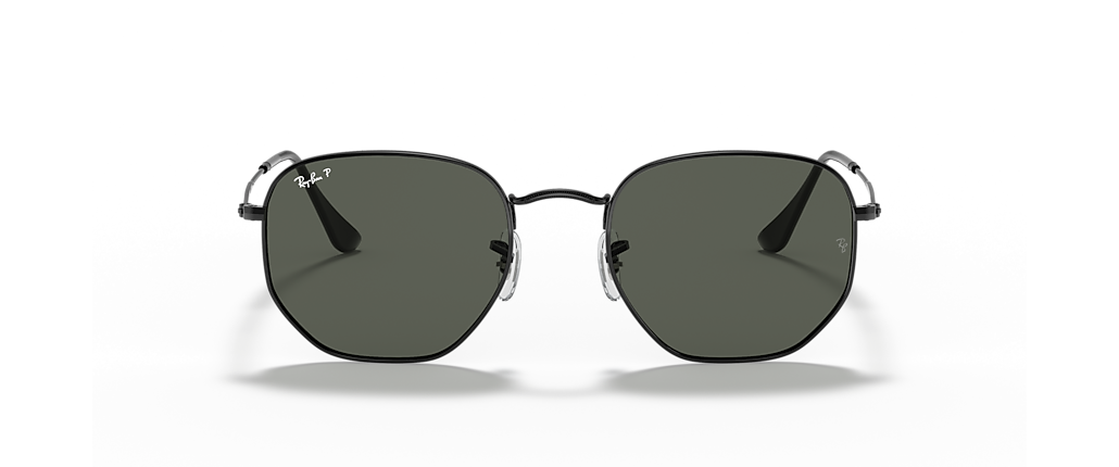 Ray-Ban RB3548N Hexagonal Flat Lenses Black Sunglasses