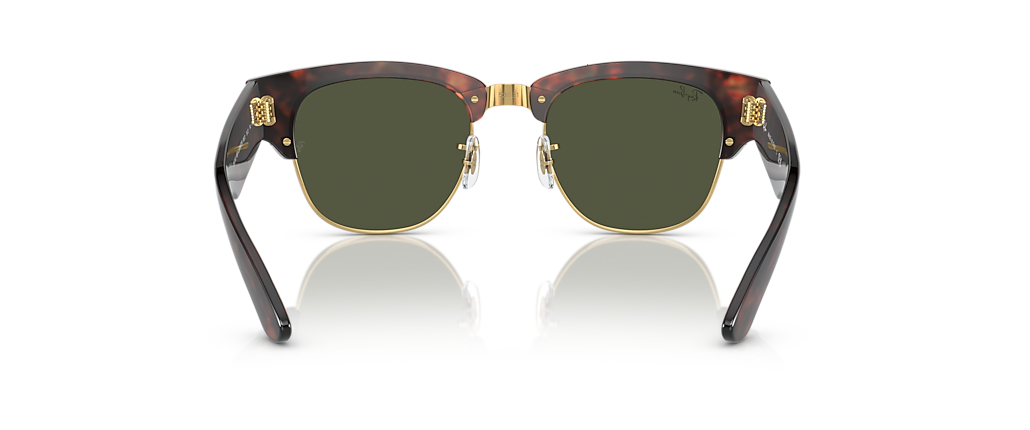Ray-Ban RB0316S Mega Clubmaster Tortoise On Gold Sunglasses