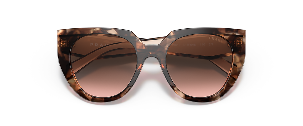 Prada PR 14WSF Caramel Tortoise/Powder Sunglasses