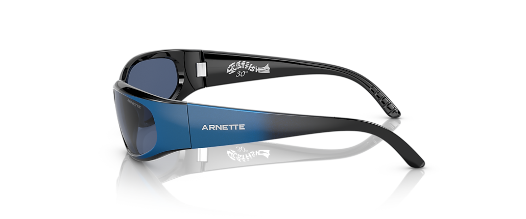 Arnette AN4302 Catfish Black Gradiant Metal Blue Sunglasses