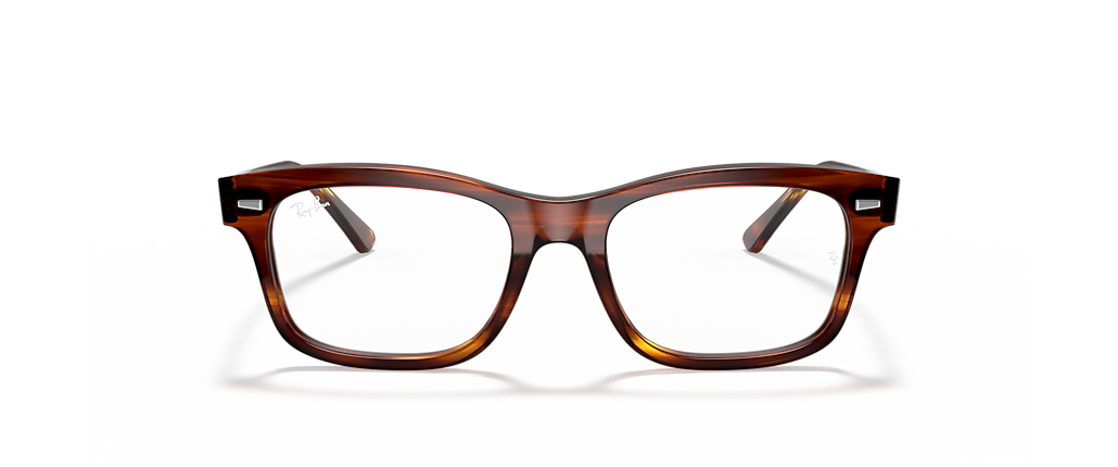 Ray-Ban RB5383 Burbank Optics Striped Red Havana Frames