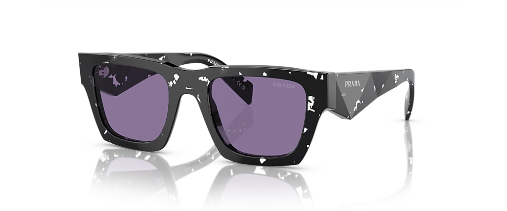 Prada PR A06S Tortoise Black Crystal Sunglasses