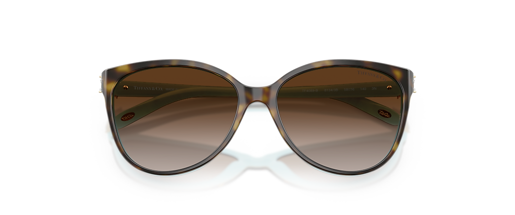 Tiffany & Co. TF4089B Havana On Tiffany Blue Sunglasses