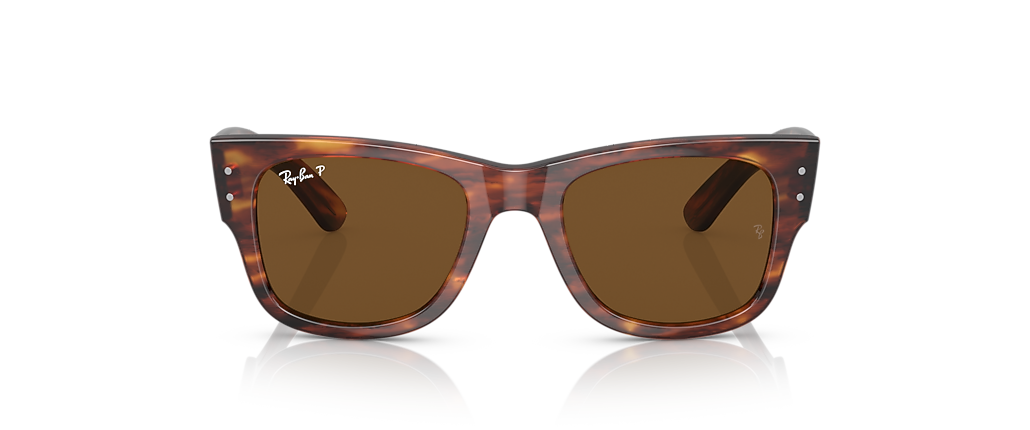 Ray-Ban RB0840SF Mega Wayfarer Striped Havana Sunglasses