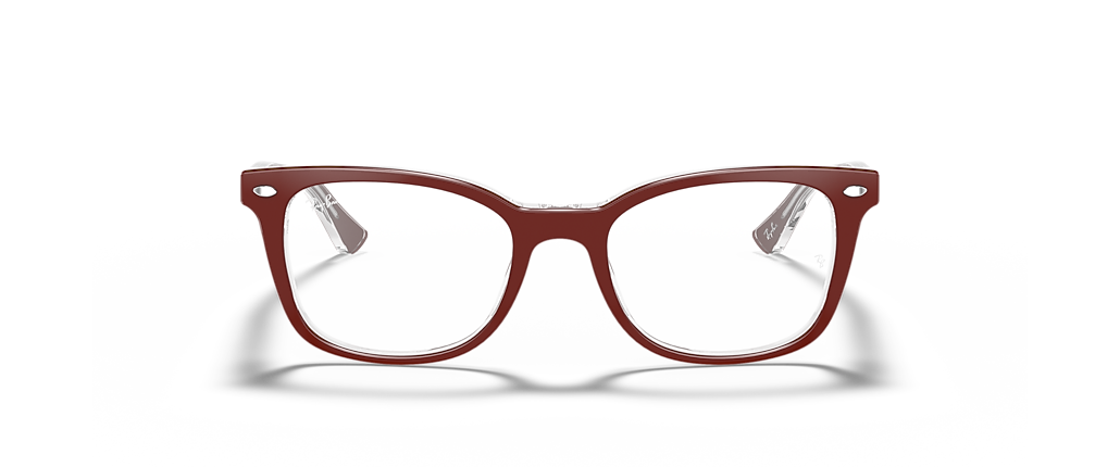 Ray-Ban RB5285 Optics Bordeaux On Transparent Frames