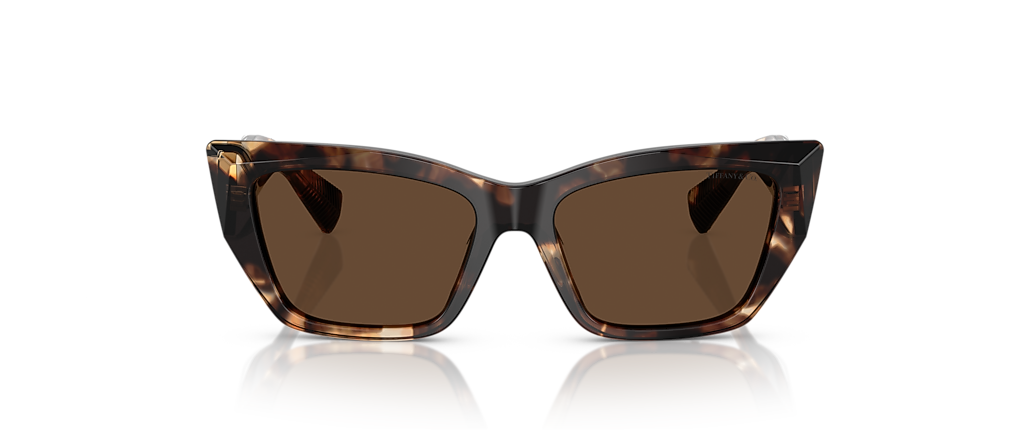 Tiffany & Co. TF4230F Spotted Brown Havana Sunglasses