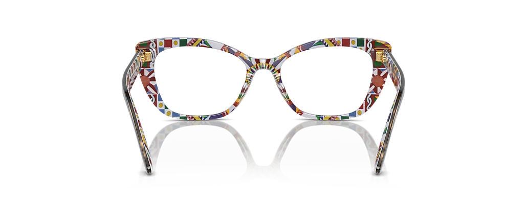 Dolce&Gabbana DG3360 Havana On White Barrow Frames