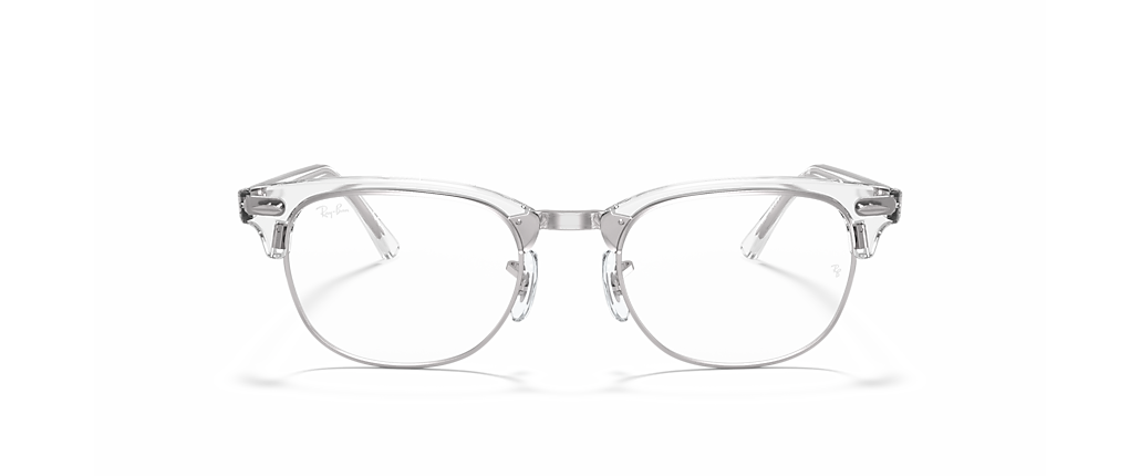 Ray-Ban RB5154 Clubmaster Optics White Transparent Frames