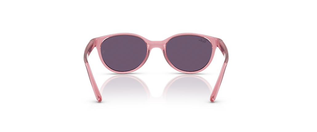 Ray-Ban RB9080S Kids Bio-Based Transparent Pink Sunglasses