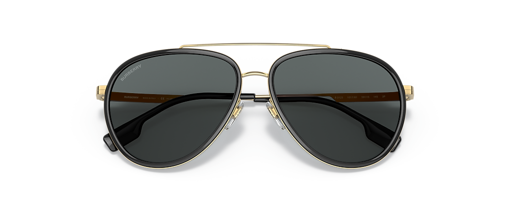 Burberry BE3125 Oliver Gold Sunglasses