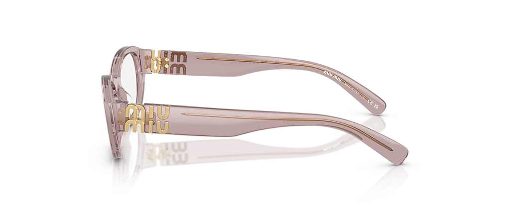 Miu Miu MU 03WV Mauve Transparent Frames
