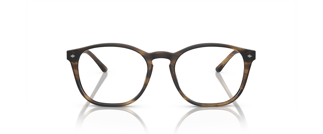 Giorgio Armani AR7074 Striped Matte Dark Brown Frames