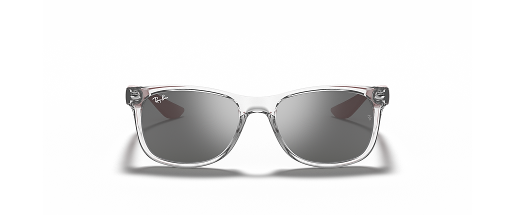 Ray-Ban RB9052S New Wayfarer Kids Transparent Grey Sunglasses