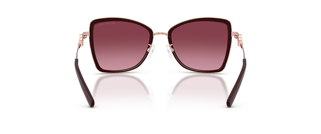 Michael Kors MK1067B Corsica Rose Gold/Cordovan Sunglasses