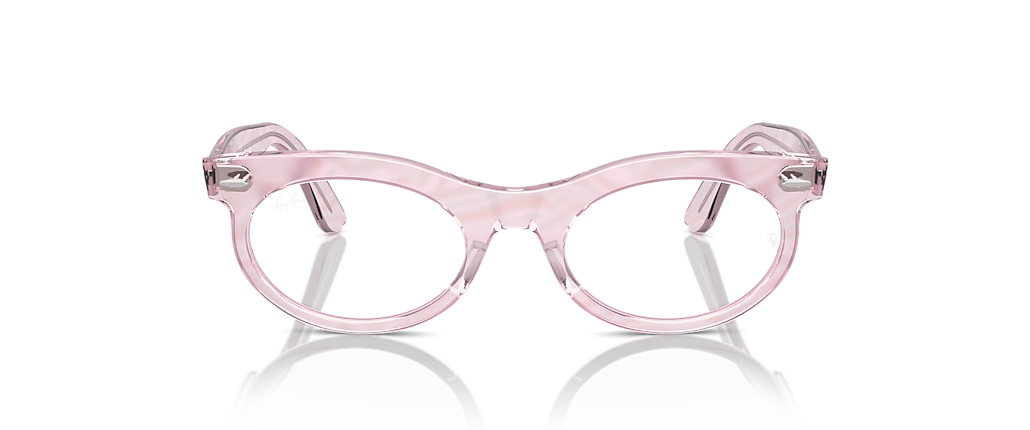 Ray-Ban RB2242V Wayfarer Oval Optics Change Photo Waves Purple Frames