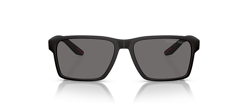 Prada Linea Rossa PS 05YS Black Rubber Sunglasses