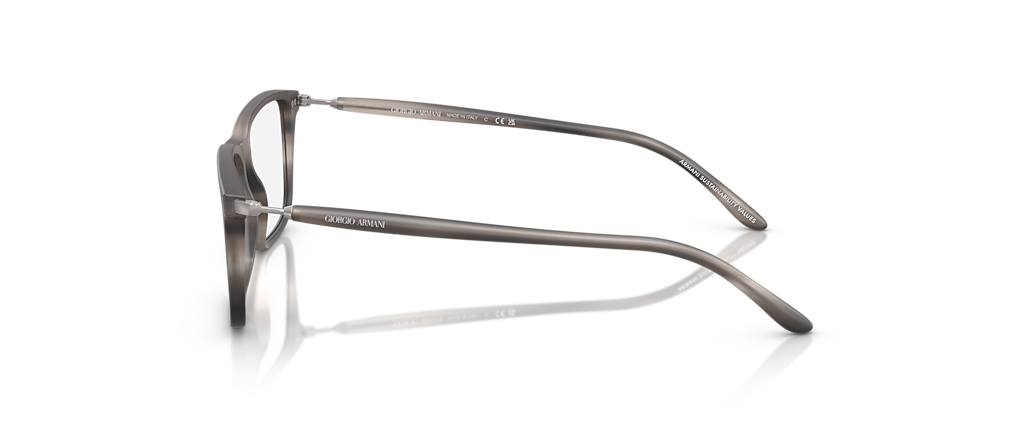 Giorgio Armani AR7261F Matt Stripped Grey Frames