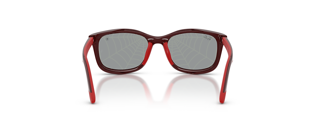 Ray-Ban RB9644S Ray-Ban MARVEL© - Spiderman RB9644S Kids Polished Dark and Rubber Red Sunglasses