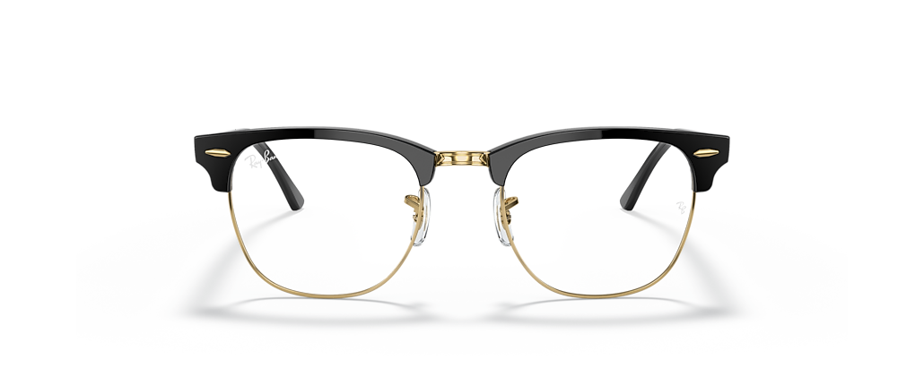 Ray-Ban RB3016 Clubmaster Blue-Violet Light Clear Black Sunglasses