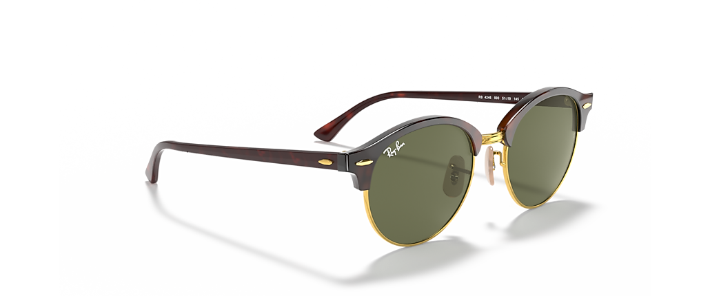 Ray-Ban RB4246 Clubround Classic Red Havana Sunglasses